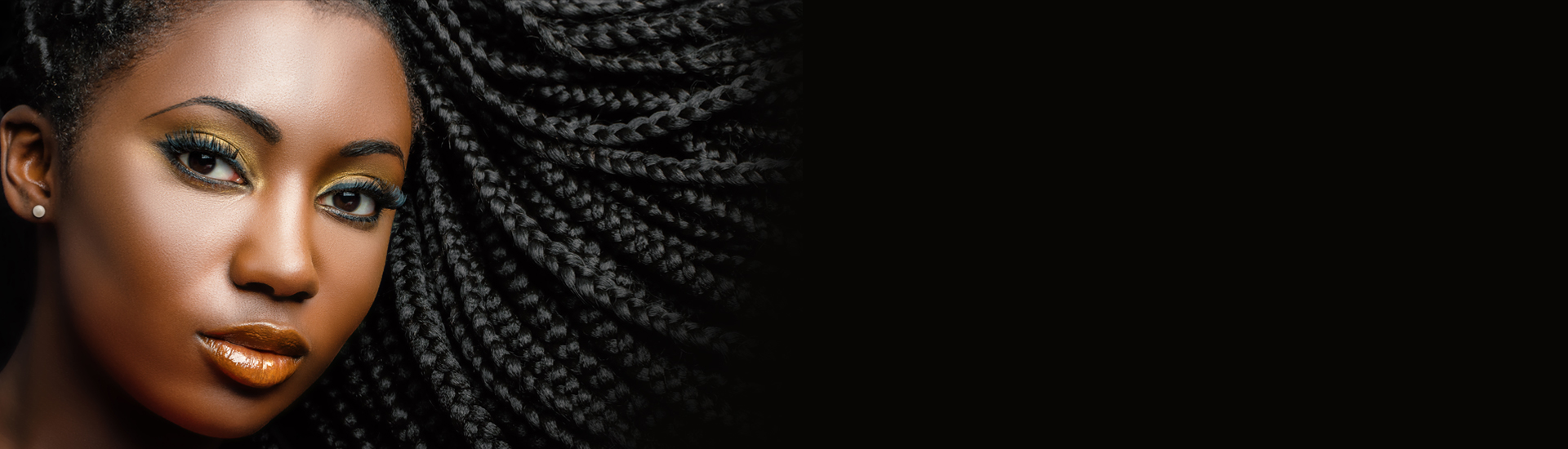 A Beautiful Girl with Curly Braids